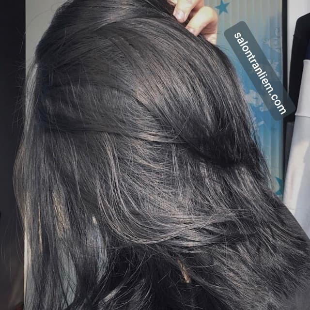 Nhuộm tóc màu xám khói xanh Dark Blue Gray 718  Shopee Việt Nam