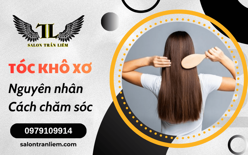 chăm sóc tóc bị khô xơ